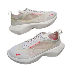 Nike Vista Lite Shoes Womens Size 11.5 Running Sneakers White Red CI0905-100